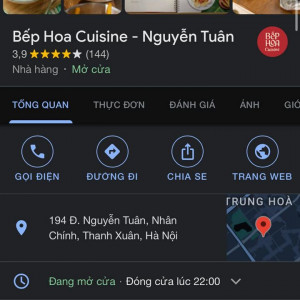 Bếp Hoa Cuisine - Nguyễn Tuân